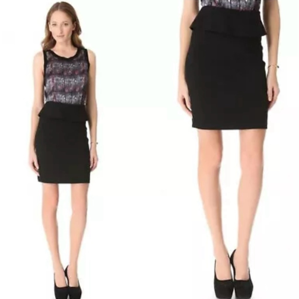 THEORY Vantia Black Pencil Skirt, Size 8